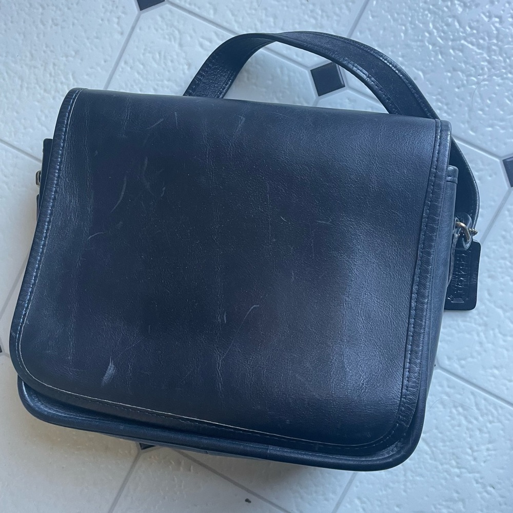 Vintage Leather Cross Body Bag